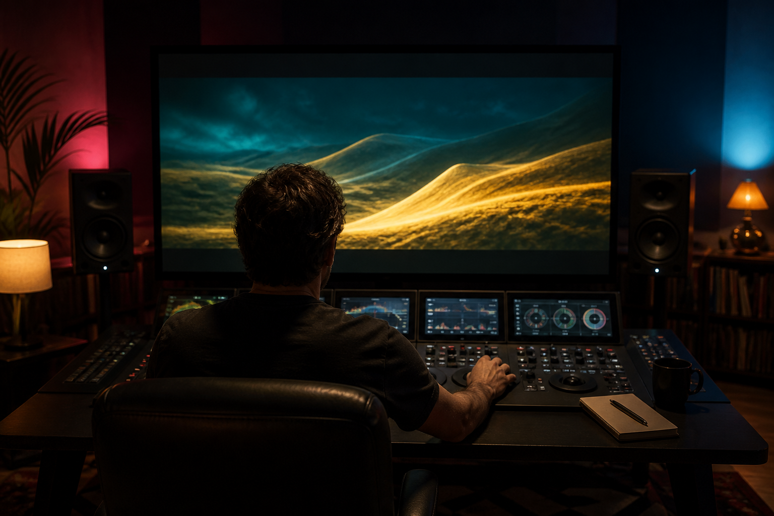 Color grading suite at AETV Media