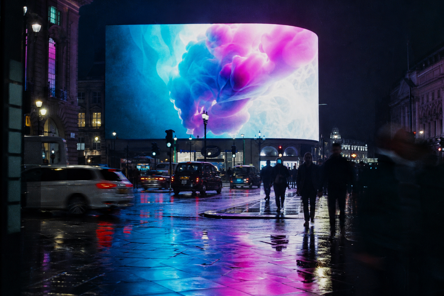 City advertising displays