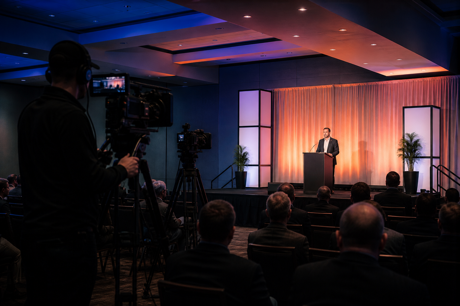 Conference stage production
