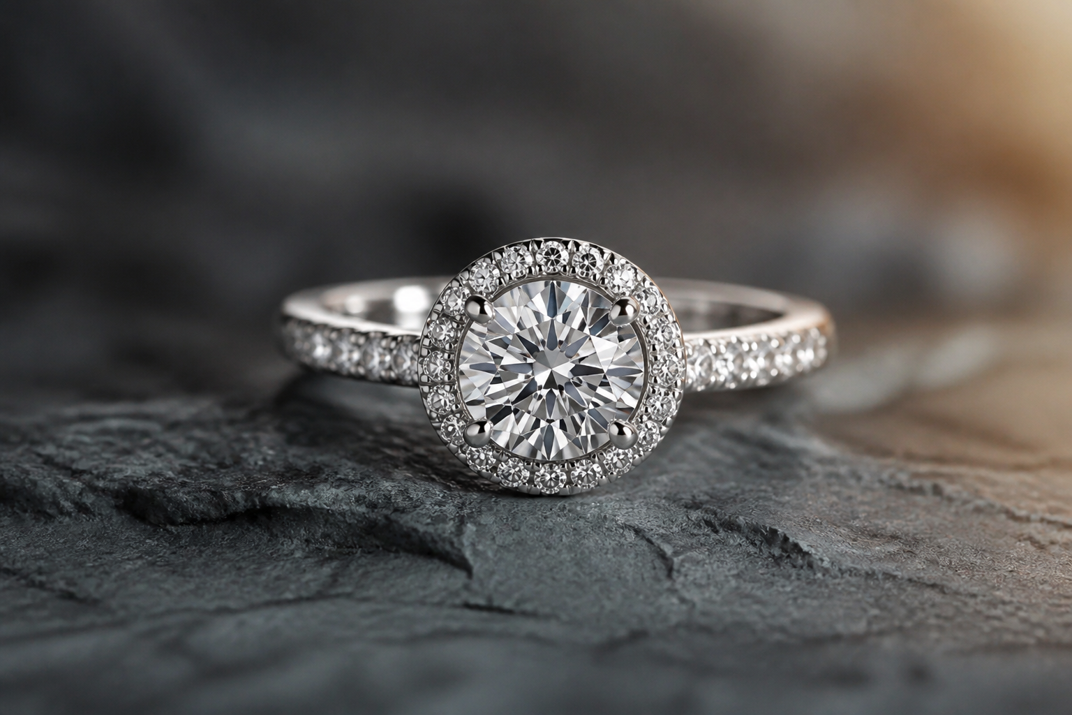 Macro photograph of fine jewelry produced for a luxury campaign